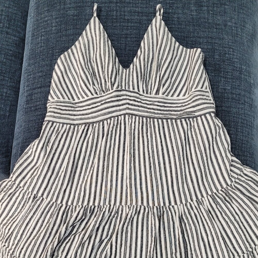 Striped black n white dress